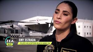 Emy Estrada es la única mujer piloto de la Guardia Nacional