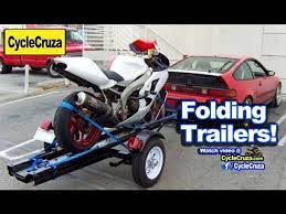 Folding Motorcycle Trailers Any Good Saves Space Top 4 Youtube