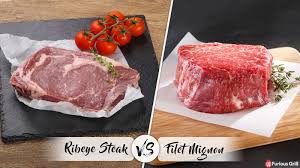 Unlike the ribeye, it is a leaner cut and will stick to surfaces. Filet Mignon Vs Ribeye Differences In Texture Cuts Costs Cooking