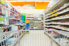 Comprehensive market research on hypermarkets. Trolley Shopping Cart In Stationery Section In Supermarket Or Stock Photo Picture And Royalty Free Image Image 98920776