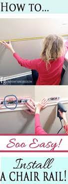 how to install a chair rail chair rail home improvement chair