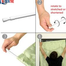 Dicuri dari pembaikan rumah diy: Adjustable Curtain Rod 60cm 110cm New Pgmall