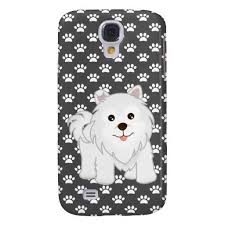 Kawaii Cute Samoyed Puppy Dog Cartoon Animal Galaxy S4 Cover Samoyed Puppy Cartoon Dog Cartoon Animals