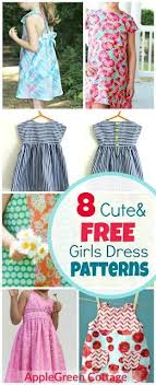 Dress Patterns For Girls 9 Adorable Free Patterns Applegreen Cottage Little Girl Dress Patterns Girls Dress Pattern Free Beginner Sewing Projects Easy