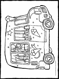 Mix together cold and warm colors, dark and bright. Ice Cream Van Kiddicolour