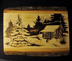 Log Cabin Among The Pines Wood Burned Pyrography Etsy In 2020 Wood Burning Art Wood Burning Patterns Wood Burning Crafts