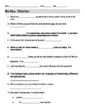 Bill Nye Storms Video Guide Worksheet Bill Nye Teaching Weather Extreme Weather