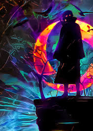 Neon Dawn Naruto Art Itachi Uchiha Anime Images