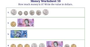 worksheets for counting coins bills