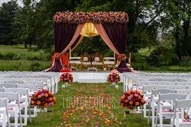 Indian Wedding Decor Mandap Sangeet Backdrop Garba Mehndi Centerpieces Decora Indian Wedding Decorations Outdoor Indian Wedding Wedding Stage Decorations