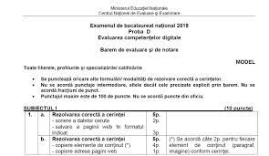 Publicat pe 23 februarie 2020 de coordonator. Bacalaureat 2019 ProbÄƒ CompetenÈ›e Digitale Vezi Modele De Subiecte Antena 1