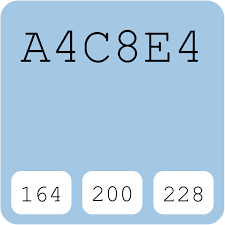 Ford Light Blue A4c8e4 Hex Color