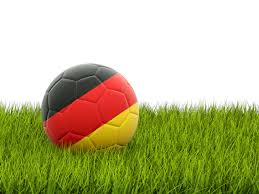 Looking for the best wallpapers? Football In Grass Illustration Of Flag Of Germany
