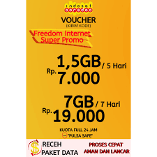 Beli indosat super internet online berkualitas dengan harga murah terbaru 2021 di tokopedia! Isi Ulang Kuota Intermet Paket Data Voucher Indosat Im3 Ooredoo 1 5gb 7gb Shopee Indonesia