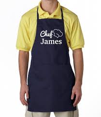 Personalized Mens Apron Mens Gifts Fathers Day Gift Chef Gift Cooking Apron Mens Two Pocket Adjustable Apro Aprons For Men Grill Apron Personalized Aprons
