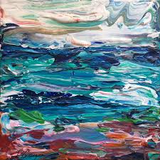 Coastal no.31 - 12x12 Acrylic painting: Tatiana Georgieva | Artfinder