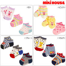 Miki House Mikihouse Low Cut Socks Pack Three Pairs Set 3p Socks 11cm 17cm