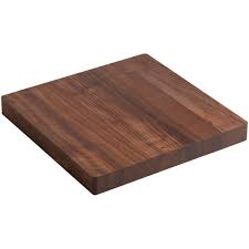 Lipper international bamboo cutting board with inlay mats best flexible cutting board: Kohler K 6232 Na Not Applicable Stages Collection American Walnut Hardwood Cutting Board Faucetdirect Com