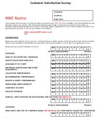 Plastic manufacturing customer satisfaction survey template : Free 12 Sample Customer Service Survey Forms In Pdf Excel Word