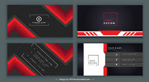 Today we would like to show you 50 free photoshop business card templates to help you design your perfect business card. Business Card Templates Elegant Dark Black Red Decor Free Vector In Adobe Illustrator Ai Ai Format Encapsulated Postscript Eps Eps Format Format For Free Download 2 68mb