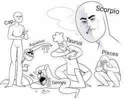 Zodiac Signs The Signs In Draw Your Squad Memes Drawing Meme Zodiac Signs Funny Zodiac Signs