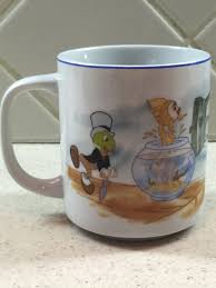 Vintage Disney Pinocchio Coffee Mug Jiminy By Samanthasunshineshop Disney Coffee Mugs Mugs Vintage Disney