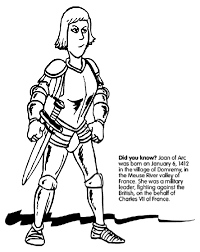 Joan left her small village of domrémy to deal blows that england would never forget. Joan Of Arc Coloring Page Crayola Com