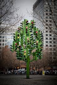 Traffic Light Tree Street Art Public Art Outdoor Art