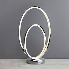 An innovative and futuristic lamp design, the mr. Menton Dimmable Integrated Led Chrome Table Lamp Chrome Table Lamp Led Table Lamp Table Lamp