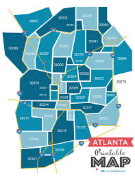 List of neighborhoods in atlanta, georgia; Atlanta Ga Zip Code Map Updated 2021