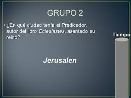 Este juego consiste en descubrir tras una pequeña descripción, el nombre del personaje bíblico; Juego Biblico Ppt Descargar