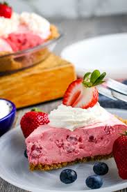Place in the refrigerator for 30 minutes to chill. Strawberry Cool Whip Pie No Bake Dessert Flour On My Fingers