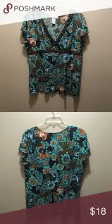 Dress Barn Size Xl Looks Great Euc Bold Color Like New Condition Work Once Pretty Colors Dress Barn Tops Dress Barn Dresses Clothes Design Colorful Dresses