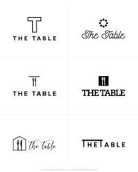 The Table By Home Chef White Oak Creative Logo Inspiration Branding Custom Blog Design Hand Lettering Logo