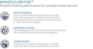 Class Five Tm Extraordinarily Powerful Flushing Performance Kohler