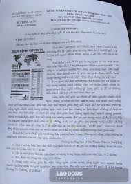 Đề thi vào lớp 10. Ä'á» Thi Ä'ap An Mon Ngá»¯ VÄƒn Ká»³ Thi Vao Lá»›p 10 á»Ÿ Tphcm Tin Tá»©c Má»›i Nháº¥t 24h Ä'á»c Bao Lao Ä'á»™ng Online Laodong Vn