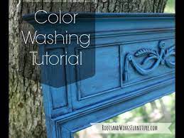 Wood painted with color wash looks great in shabby chic decor. Color Washing Tutorial For Furniture Painting Youtube