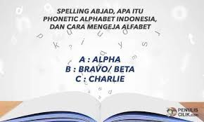 Spelling Abjad Apa Itu Phonetic Alphabet Indonesia Dan Cara Mengeja Alfabet Penulis Cilik Ejaan Alphabet Alfabet