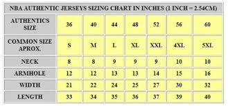 Adidas Nba Swingman Jersey Size Chart