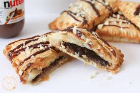 Three Ingredients Banana Nutella Puff Pastry Hand Pies Easy Pastry Recipes Puff Pastry Recipes Hand Pie Recipes