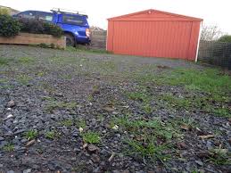 A mixture of 1 cup salt (about 228 grams) and one gallon (about 3.8 liters) of white vinegar (5 percent acetic acid) on hardscape will kill most weeds and grasses. How To Get Rid Of Weeds In Yards And Gravel Driveways Weedforce