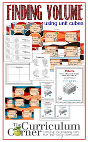 Finding Volume Using Unit Cube By The Curriculum Corner 3 Sets Of Free Task Cards Anchor Chart Interactive Volume Math Fifth Grade Math Volume Activities