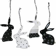 Bei ebay 1€ inklusive versandkosten. Osterhase Zum Hangen Schwarz Weiss Holz Deko Hase Osterdeko 12st 12147 Preiswert Online Kaufen