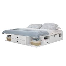 When you buy magnussen home furnishings magnussen kentwood king storage drawer bed, white or any bedroom product online from us, you become part of the houzz family and can expect exceptional customer service every step of the way. Copper Grove Rivne Storage Platform Bed With Drawers
