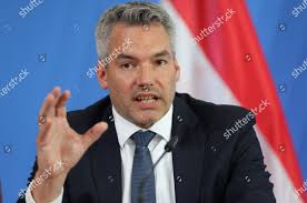 Minister Interior Austria Karl Nehammer Attends Editorial Stock Photo