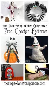 Jack head pattern grid size: Musings Of An Average Mom Free Nightmare Before Christmas Crochet Patterns