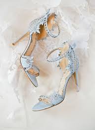 Have You Decided You Want To Wear Blue Shoes You Can T Go Wrong With Icy Blue Sandals Like This Mar Blue Heels Wedding Blue Bridal Sandals Blue Wedding Shoes