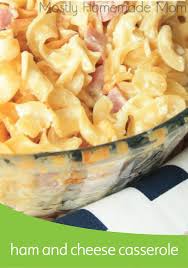 Creamy Ham Noodle Casserole Mostly Homemade Mom Recipe Ham And Noodle Casserole Recipes Noodle Casserole