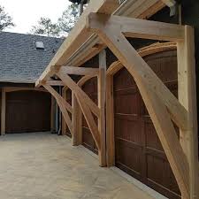 All Dressed Up And Ready To Go Timberframe Customhome Garagebrackets Woodworking Workshop Timber Framing Timber Frame Construction Rustic Houses Exterior