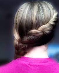 Simple Twist Back Into Braid 1 Twist One Piece Of Hair Over Another Then Pick Up More Hair Every Twist 2 Keep Going Unti Hair Hair Styles Long Hair Styles